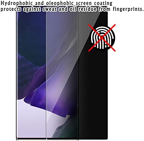 מגן מסך פרטיות של Vaxson, התואם לכיס GPD 3 8 '' מדבקת מגני סרטי ריגול אנטי מרגלים [זכוכית לא מזג], שחור